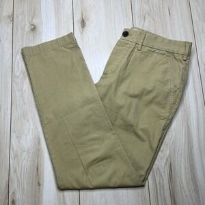 Marine Layer 5 Pocket Button Fly Chino Beige Pants Men's Size 33 X 30 Cotton